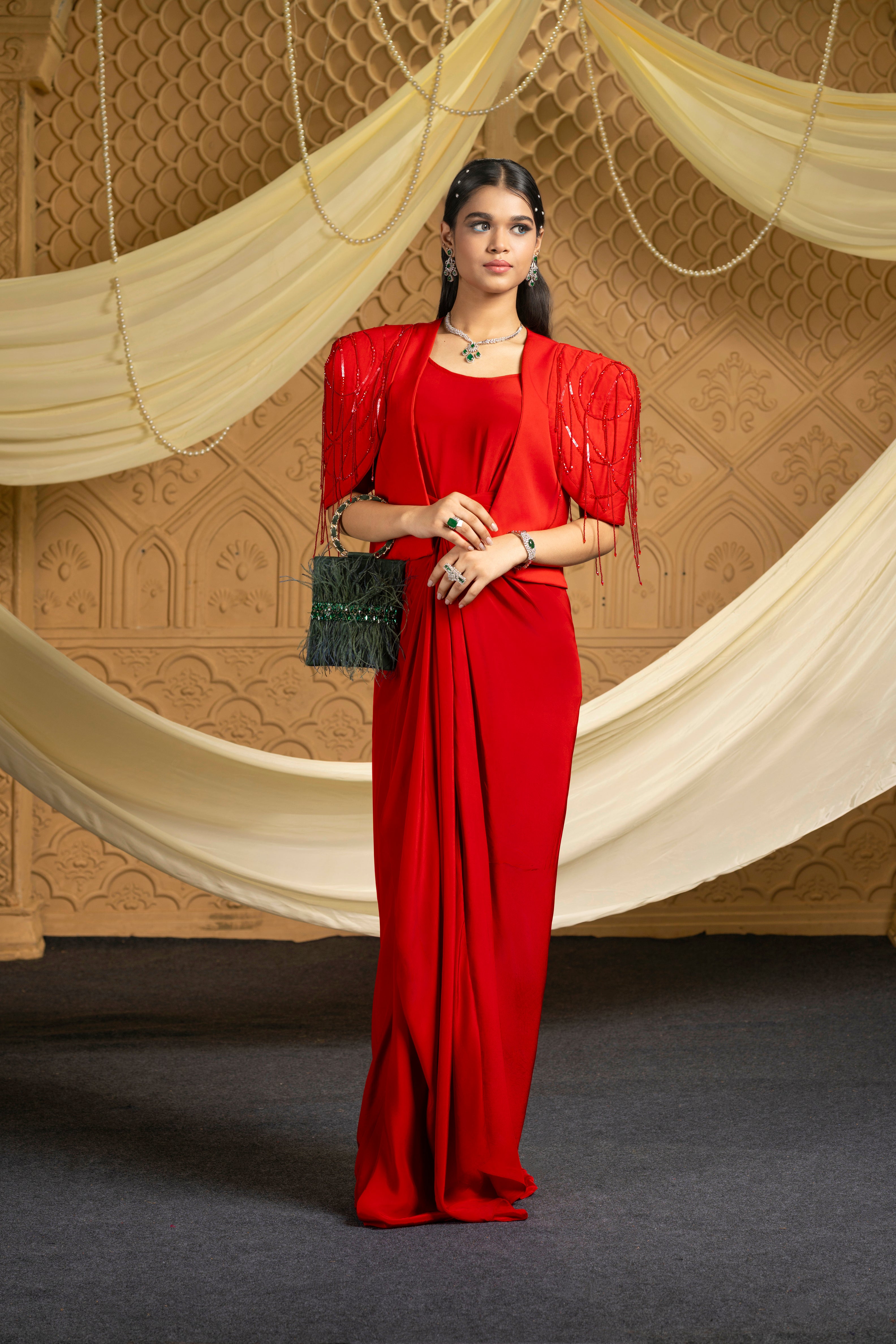 The Royal Ruby Drape