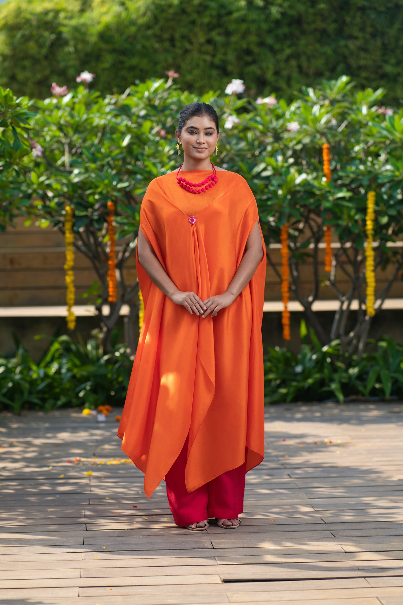 Mid knot kaftan set