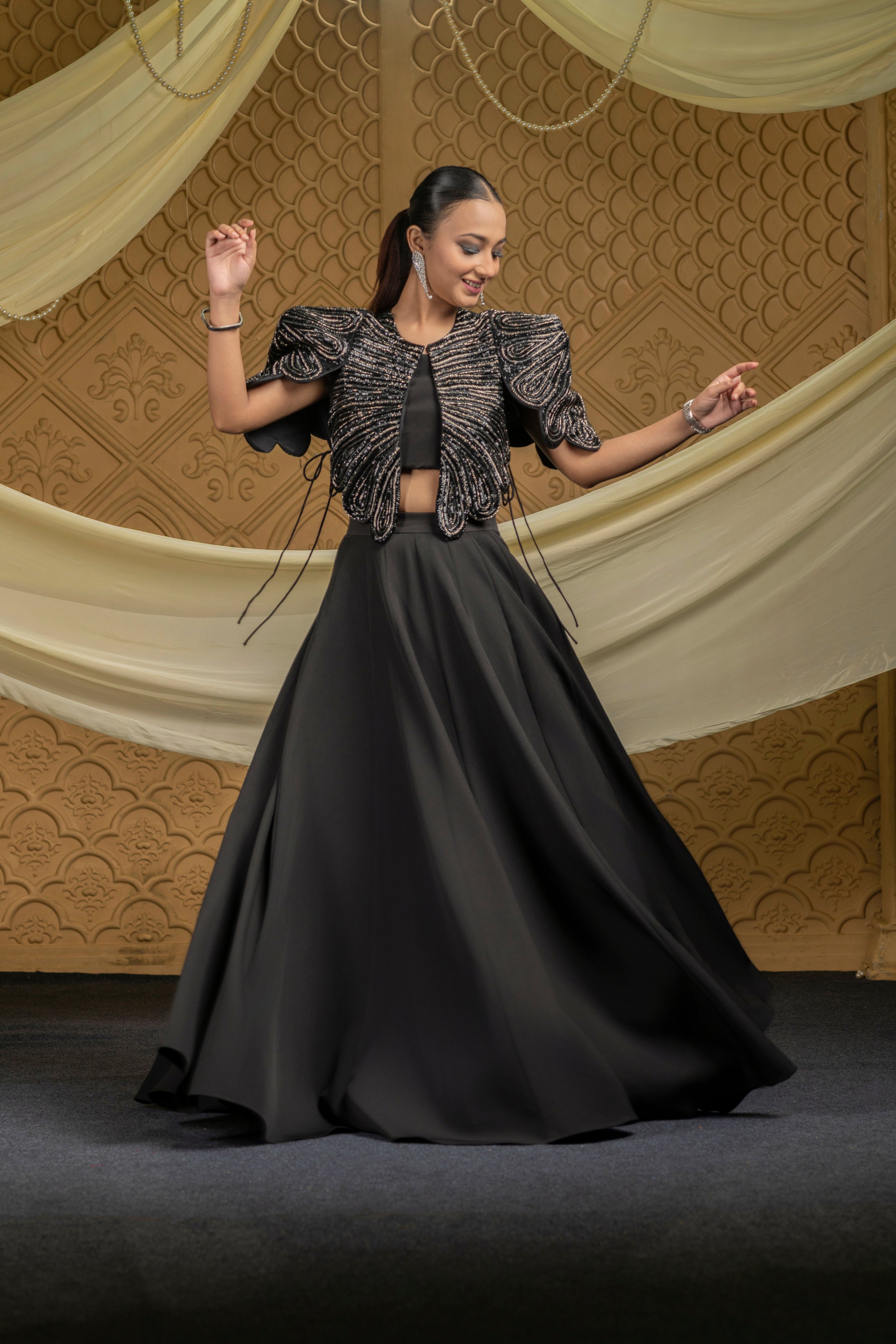 Eclipse Crepe Lehenga