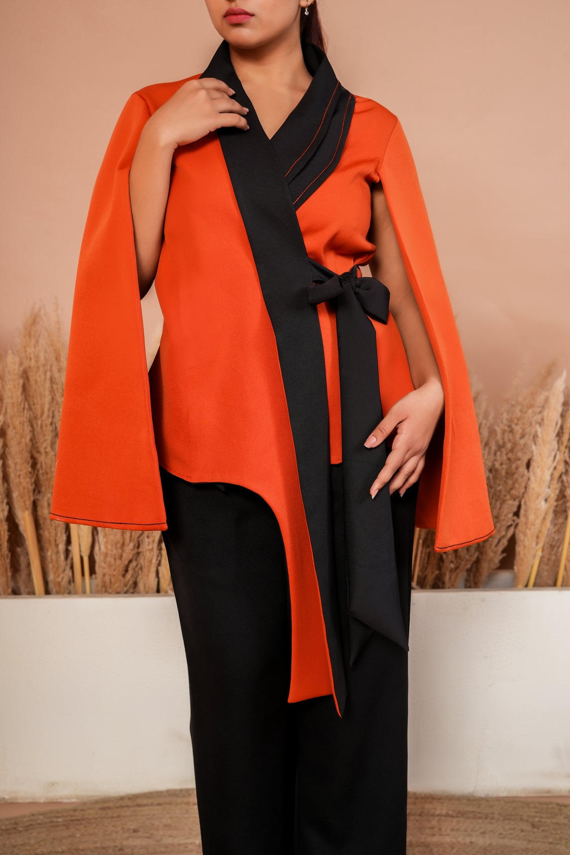 Waterfall sleeves co-ord