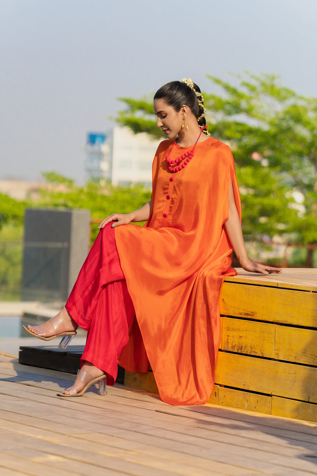 Flowy kaftan set