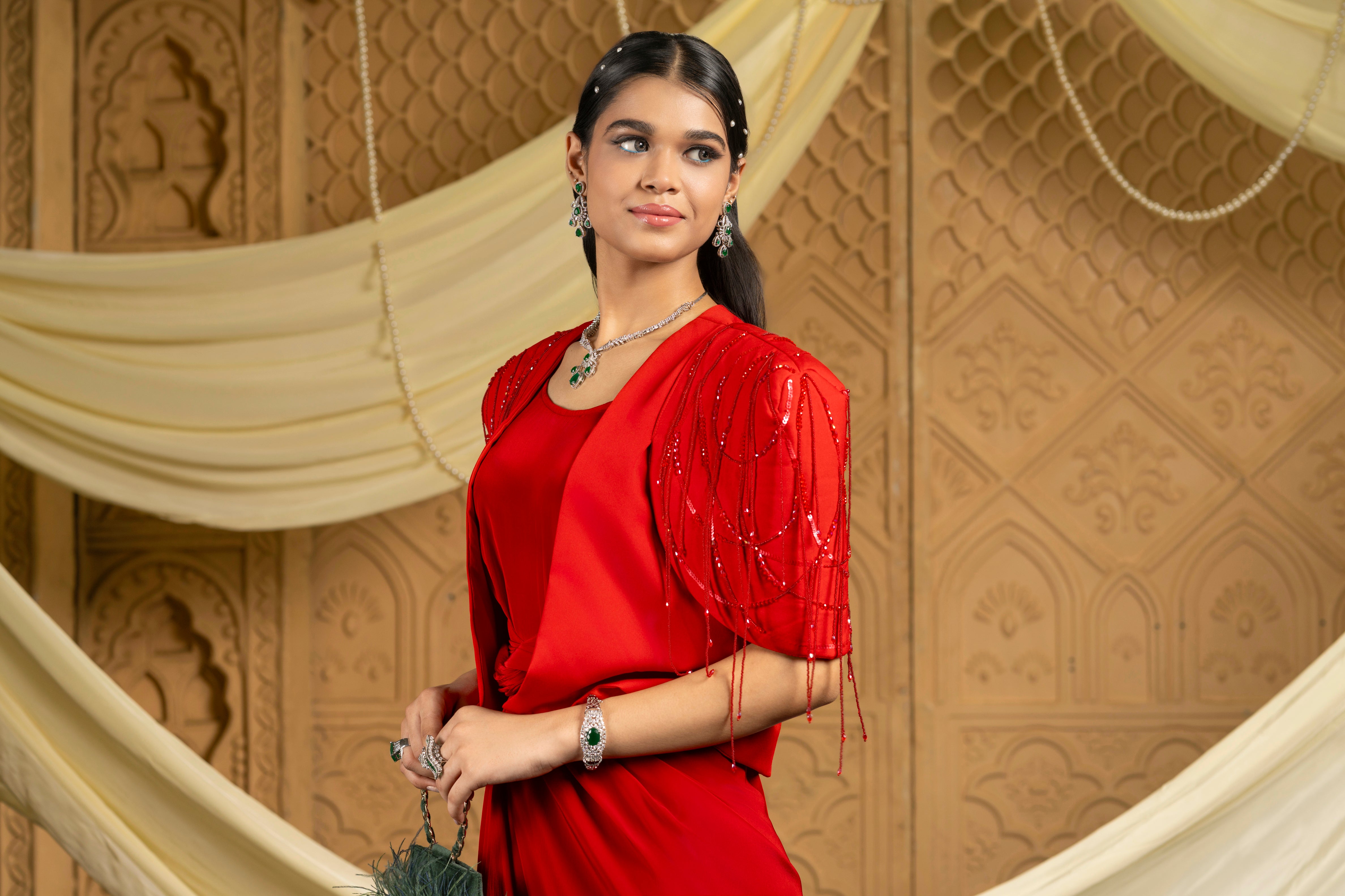 The Royal Ruby Drape