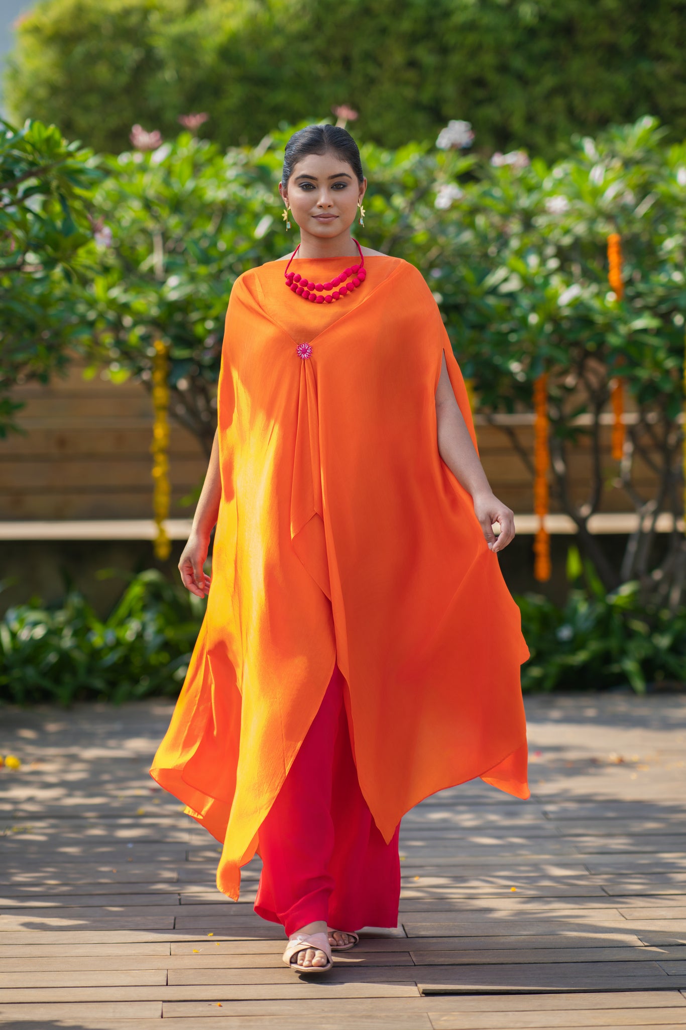 Mid knot kaftan set
