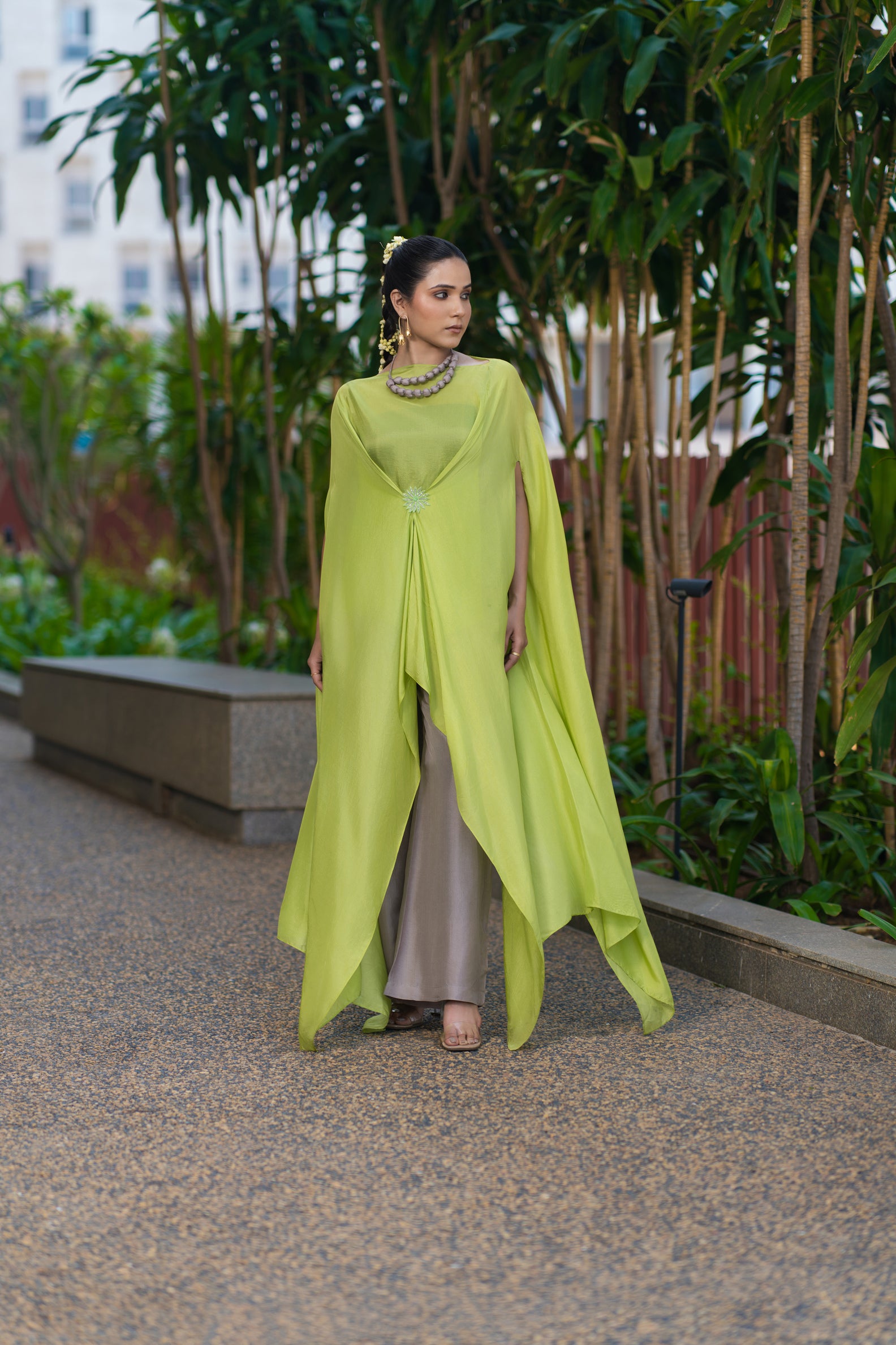 Mid knot kaftan set