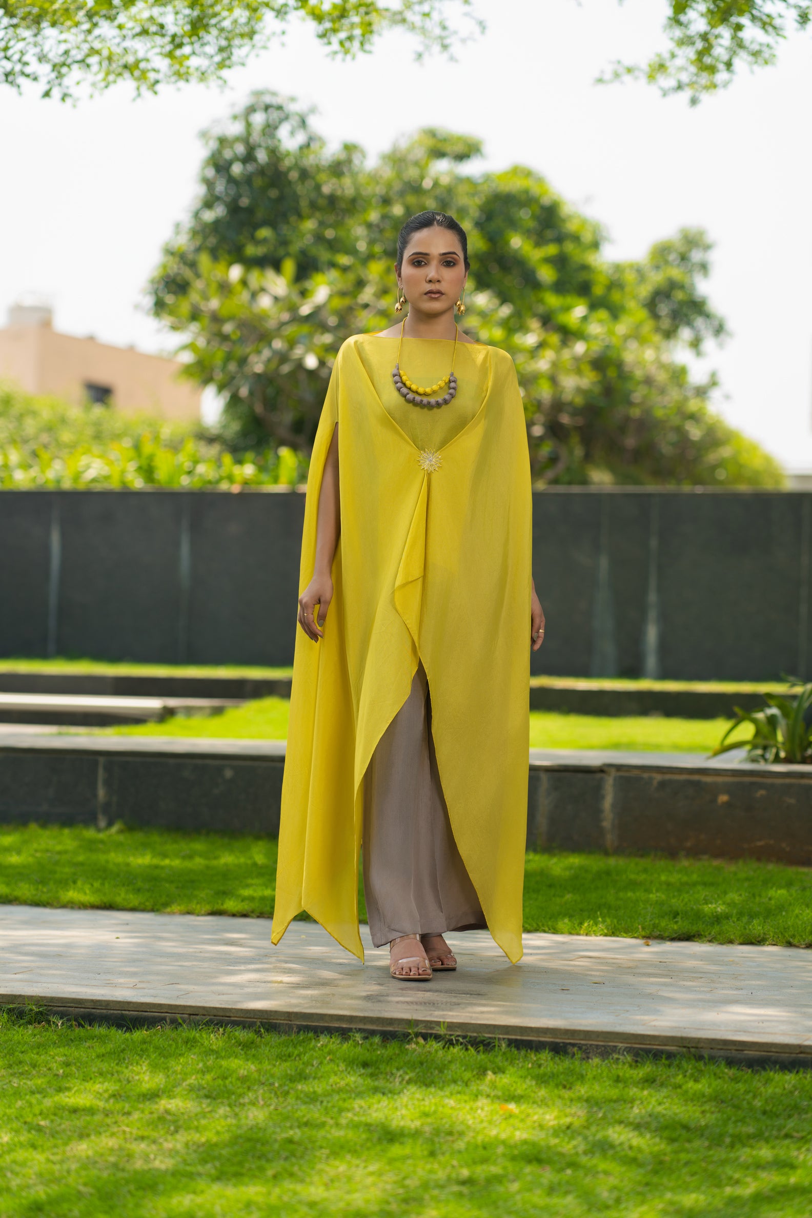 Mid knot kaftan set