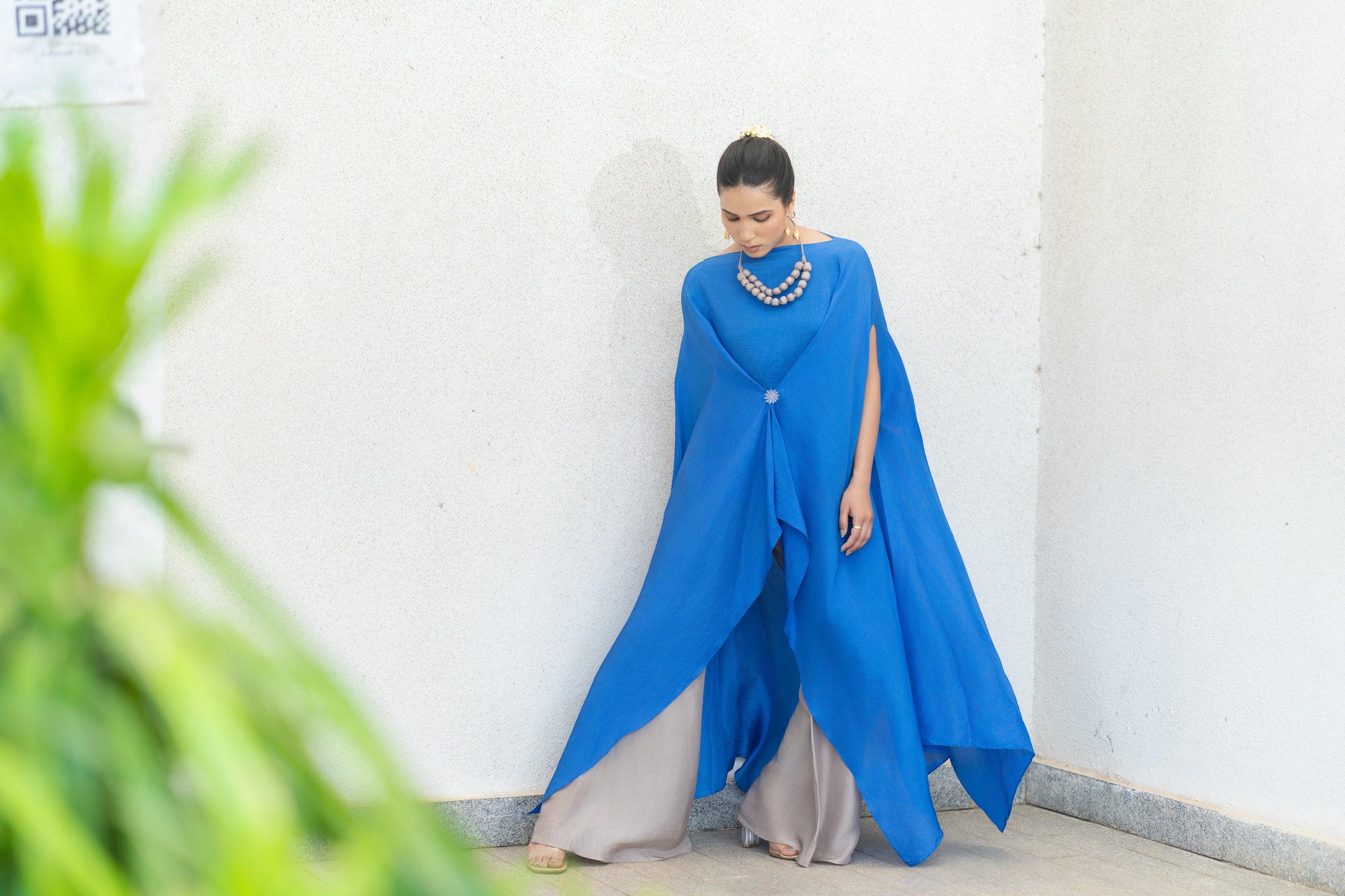 Mid knot kaftan set