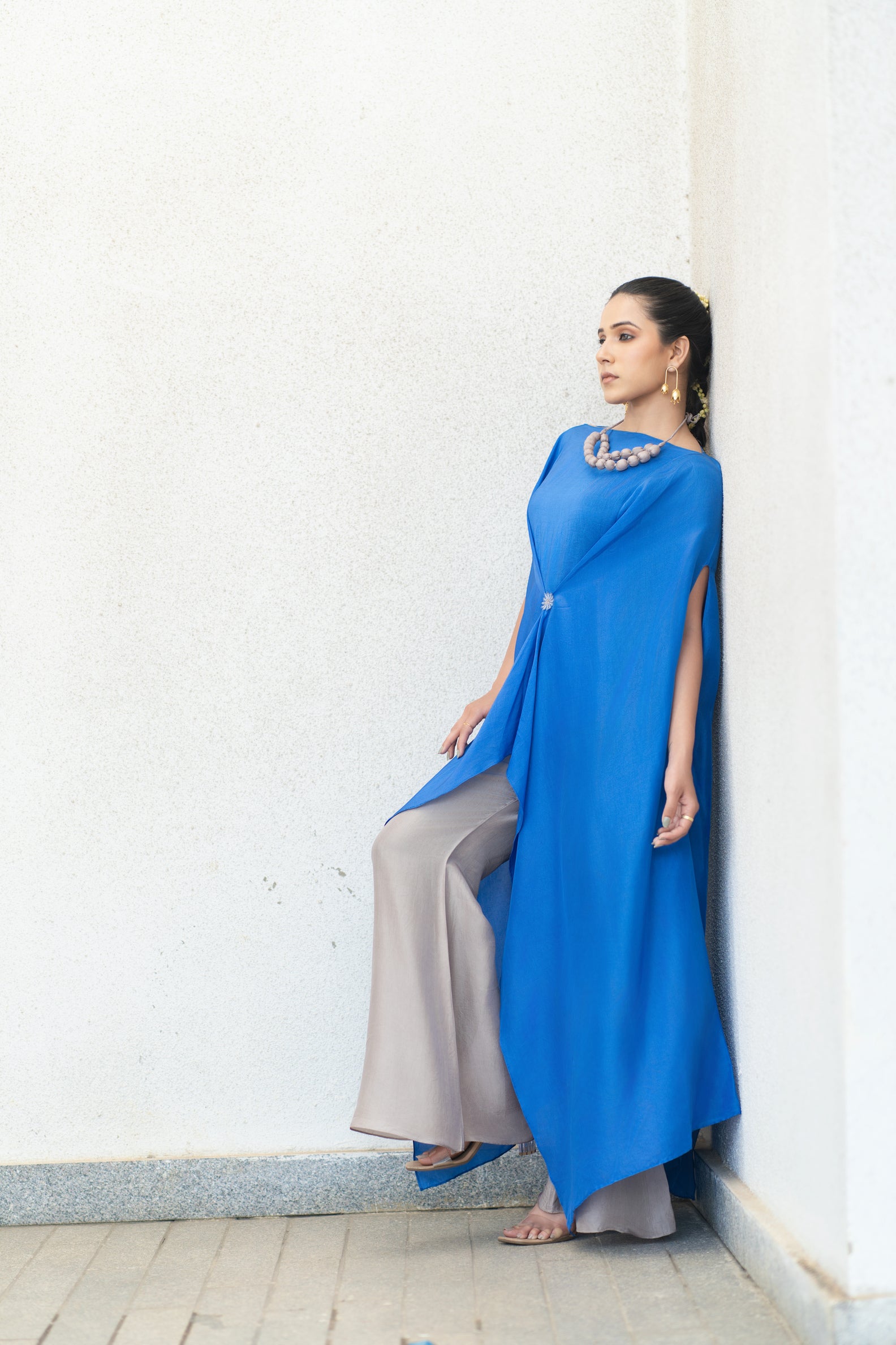 Mid knot kaftan set