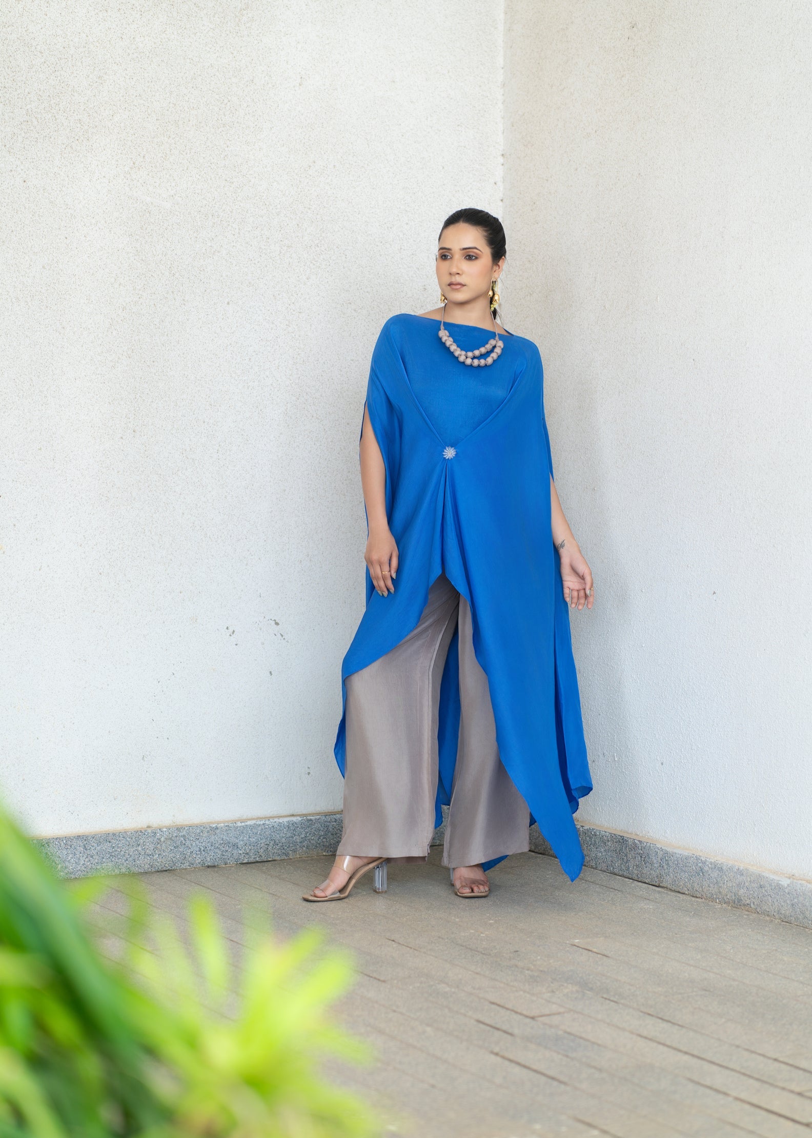 Mid knot kaftan set