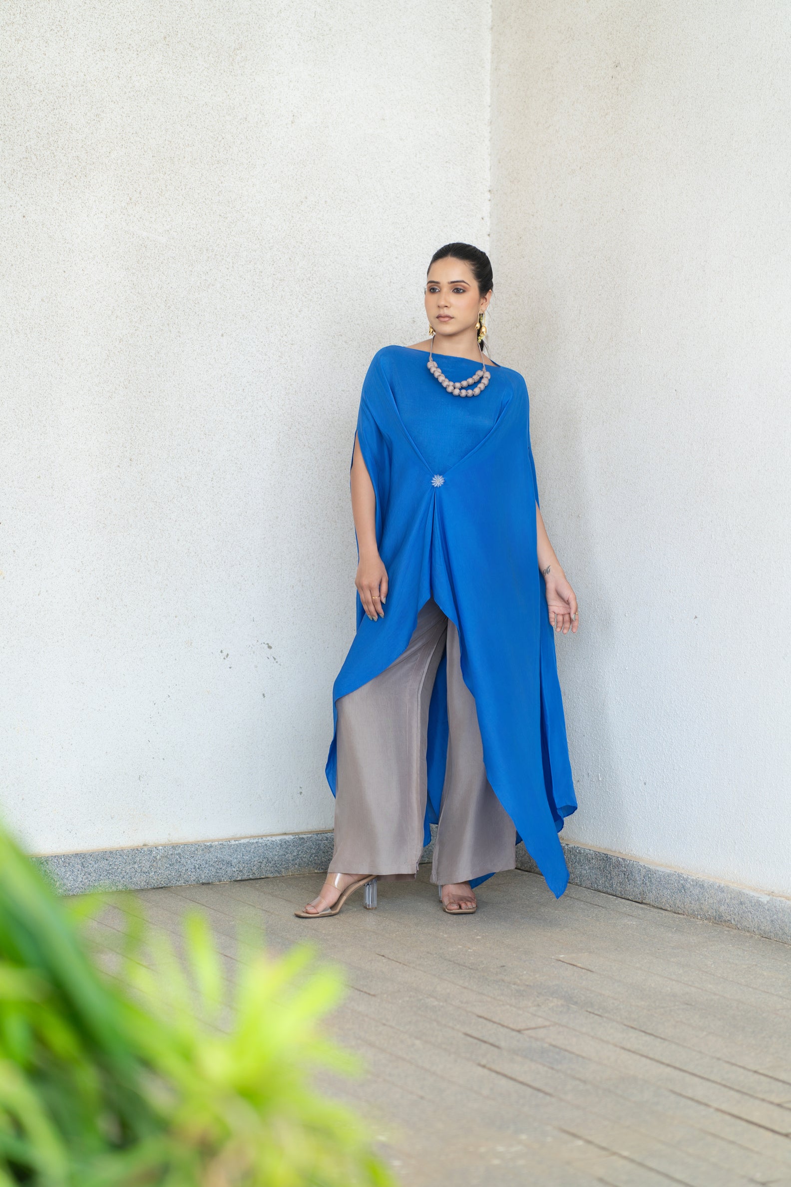 Mid knot kaftan set