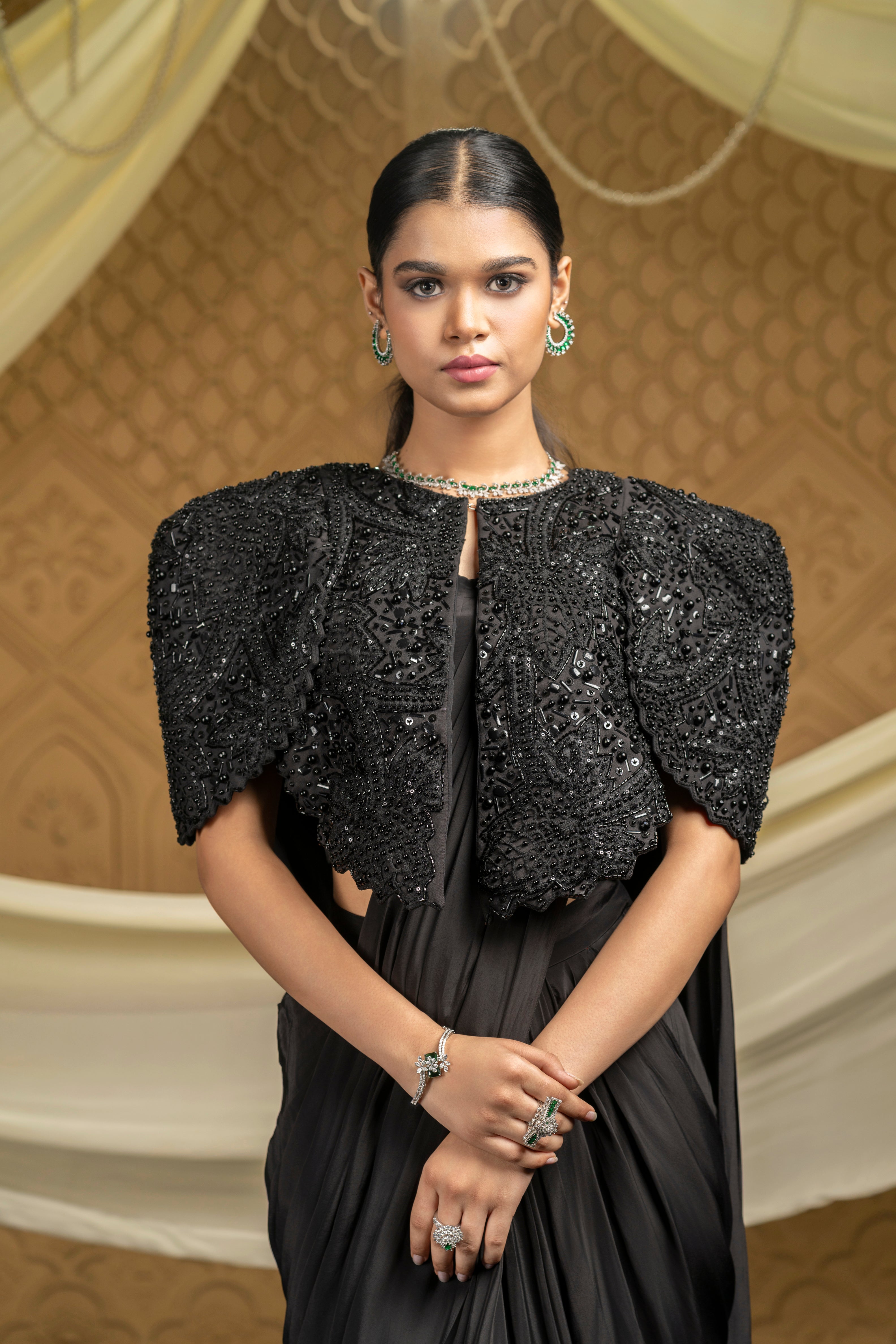 Shadow Craft Fusion Saree