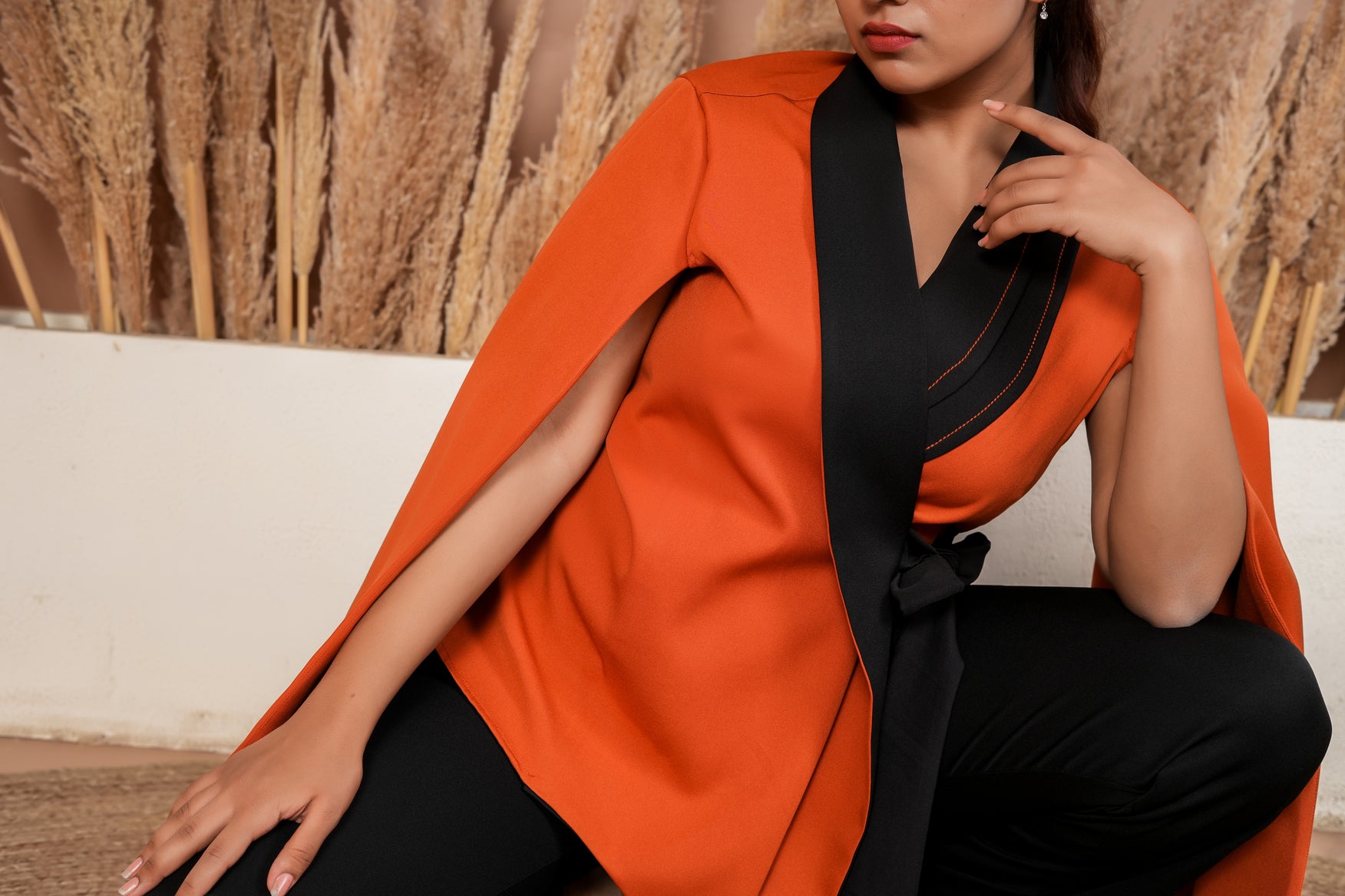 Waterfall sleeves co-ord
