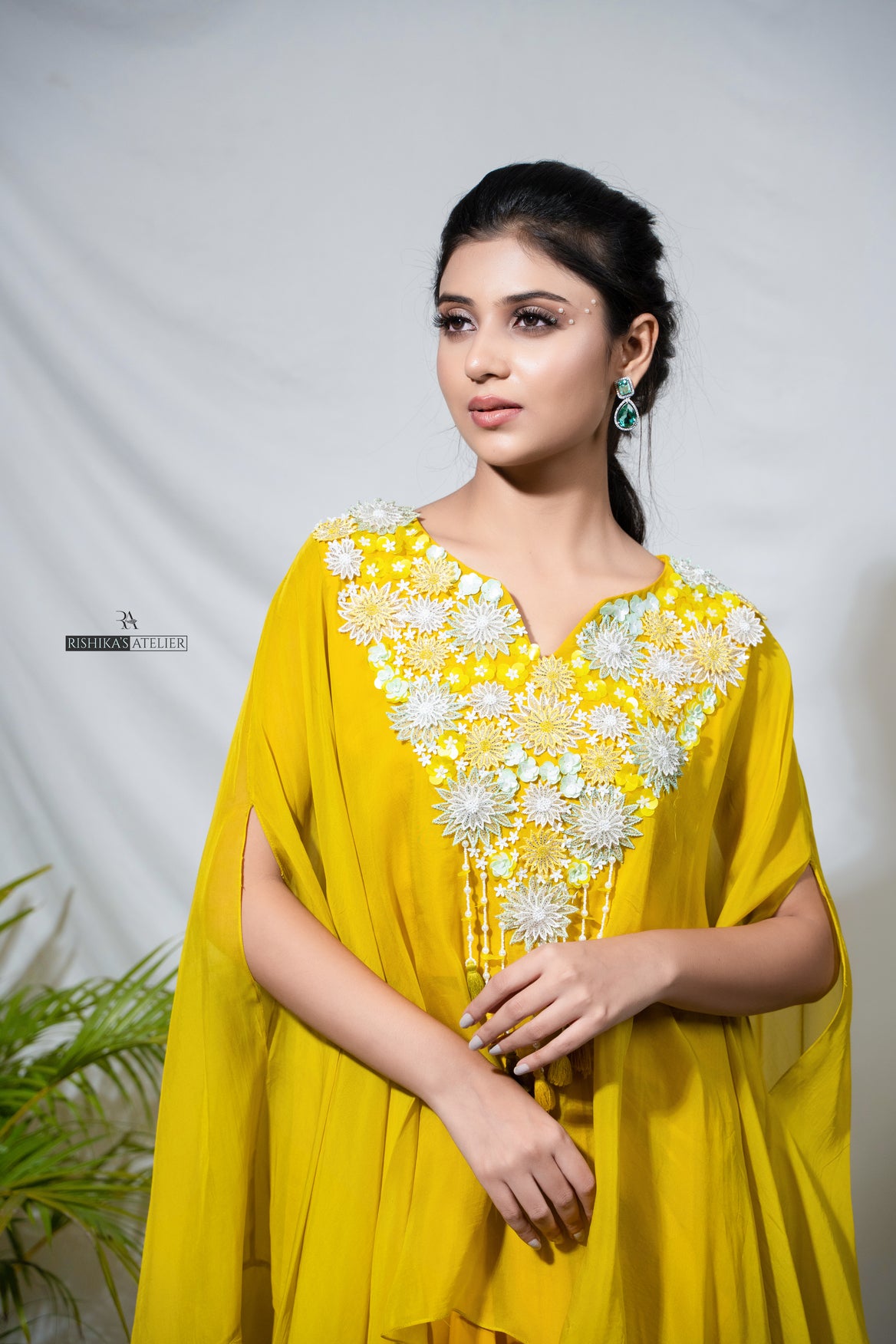 kaftan with skirt set